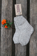 Vaikiškos alpakų vilnos kojinytės 20 - Nemuno alpakos