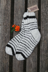 Mot. alpakų vilnos kojinės - 37 - Nemuno alpakos