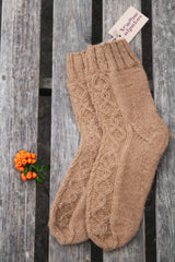 Mot. alpakų vilnos kojinės - 39 - Nemuno alpakos