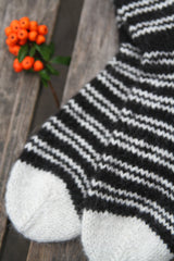 Mot. alpakų vilnos kojinės - 39 - Nemuno alpakos