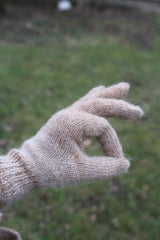 Pirštuotos alpakų vilnos pirštinės - Nemuno alpakos